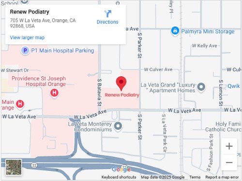 Directions to Renew Podiatry, Located in Orange, CA